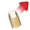 Gesture Swipe Top Right